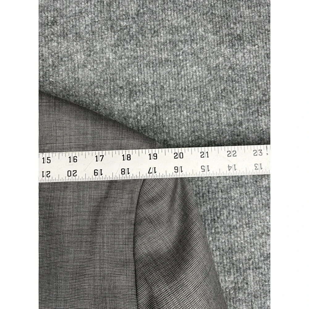 Montagna Oxford Sport Coat Mens 40S Gray Super 120s Merino Wool Blazer Italy